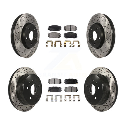 Kit de plaquettes en céramique pour Rotor de frein à disque, fente de perçage avant et arrière, pour Chevrolet Equinox GM
