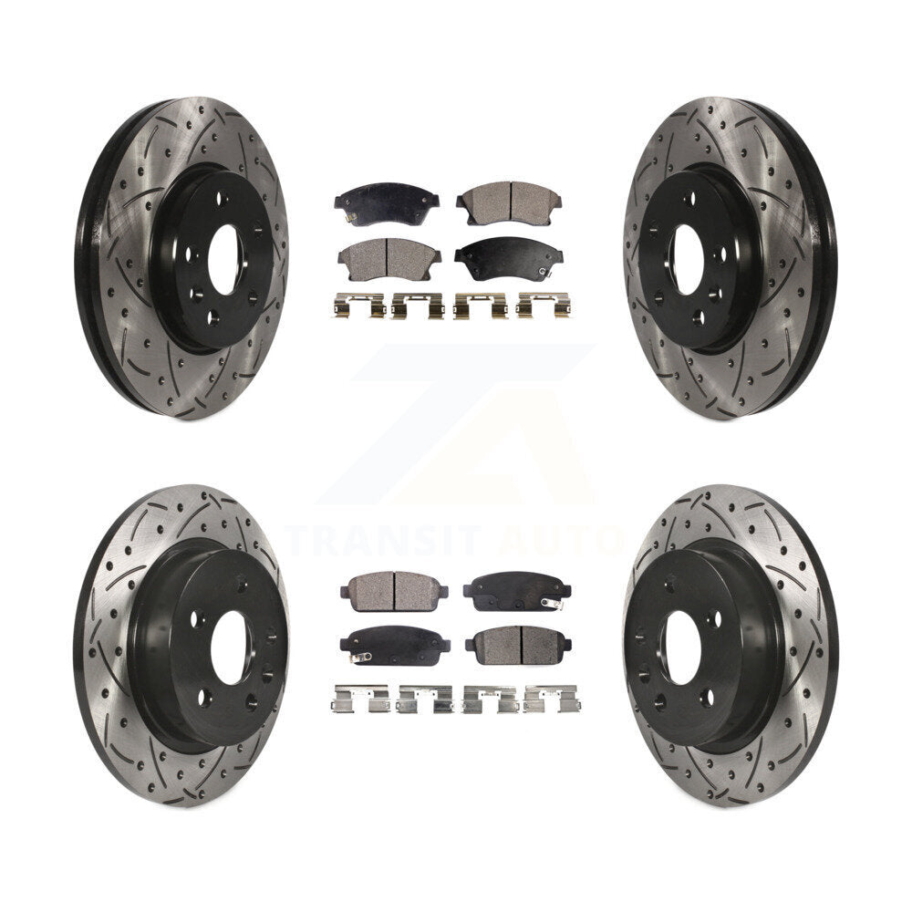 Kit de plaquettes en céramique pour Rotor de frein à disque, fente de perçage avant et arrière, pour Chevrolet Cruze Soni