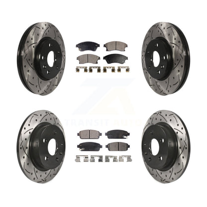 Kit de plaquettes en céramique pour Rotor de frein à disque, fente de perçage avant et arrière, pour Chevrolet Cruze Soni