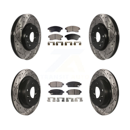 Kit de plaquettes en céramique pour Rotors de frein à disque, fente de perçage pour manteau avant et arrière, pour Chevrolet Cruz