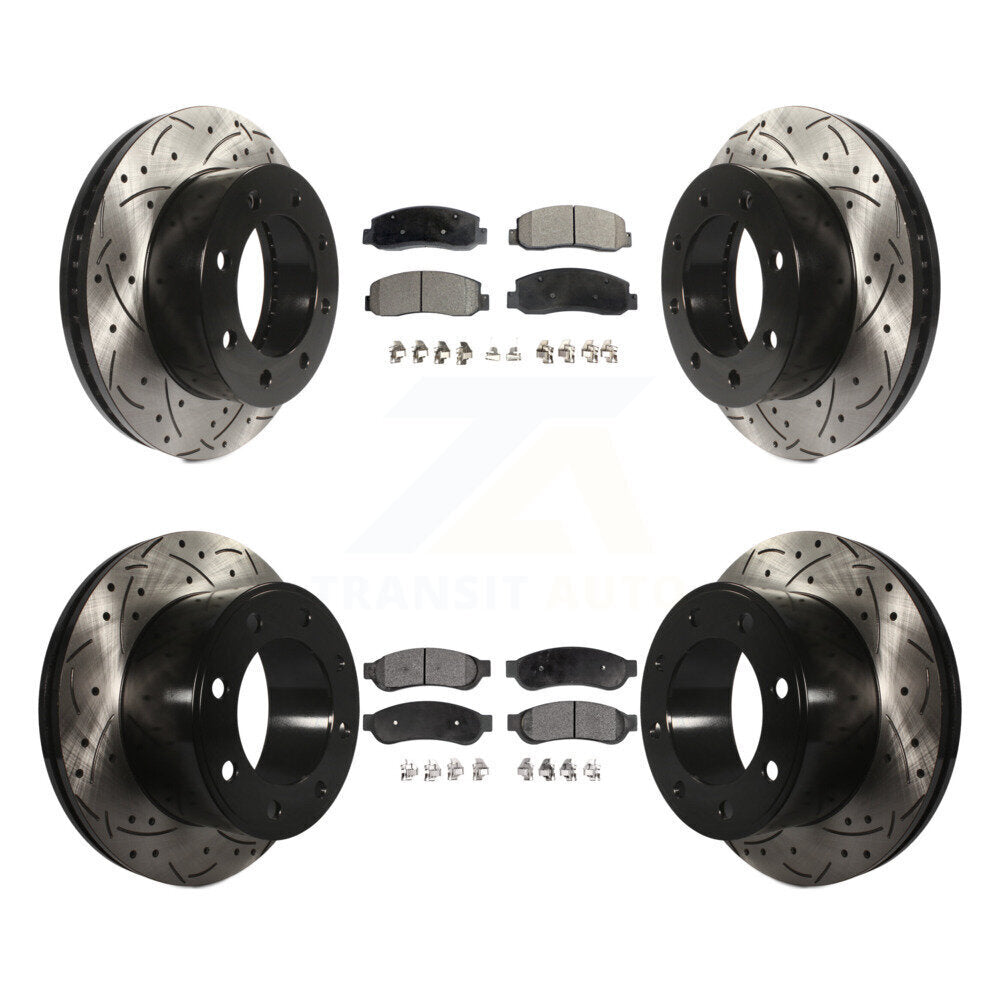 Kit de plaquettes en céramique pour rotors de frein avant et arrière, pour Ford F-250 Super Duty 4W