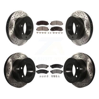Kit de plaquettes en céramique pour rotors de frein avant et arrière, pour Ford F-250 Super Duty 4W