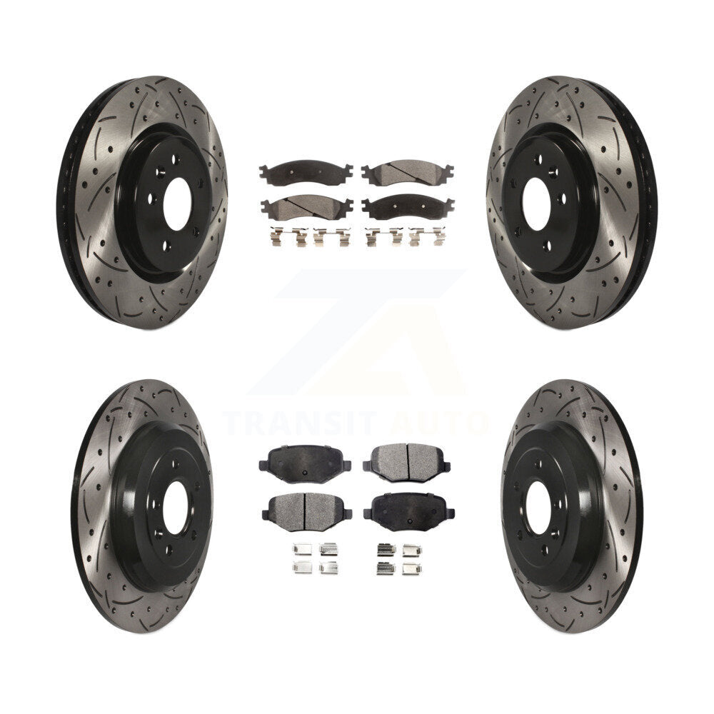 Kit de plaquettes en céramique pour rotors de frein avant et arrière, pour Ford Taurus SH 2010 – 2012