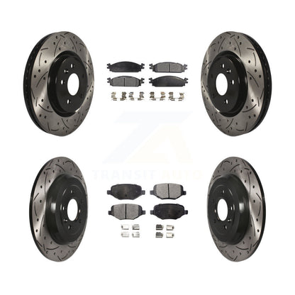 Kit de plaquettes en céramique pour Rotor de frein à disque, fente de perçage avant et arrière, pour Lincoln MK 2009 – 2010