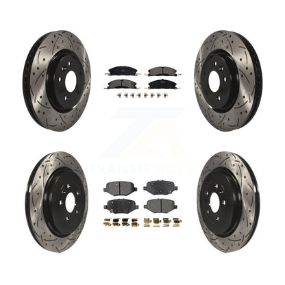 Kit de plaquettes en céramique pour Rotor de frein à fente avant et arrière, pour Ford Explorer Spor 2013