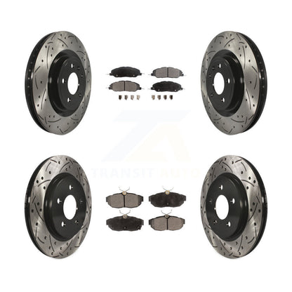 Kit de plaquettes en céramique pour Rotor de frein à disque, fente avant et arrière, pour Ford Mustang