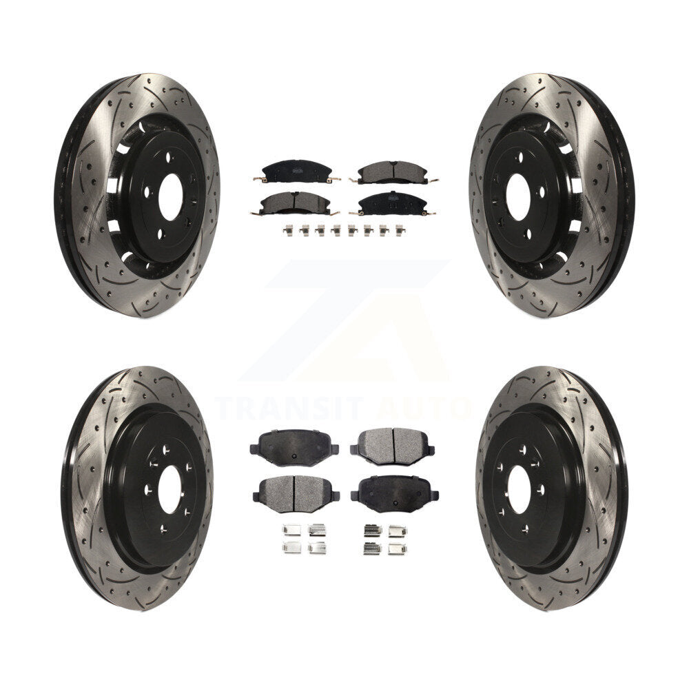 Kit de plaquettes en céramique pour rotors de frein avant et arrière, pour Ford Explorer Police Fle