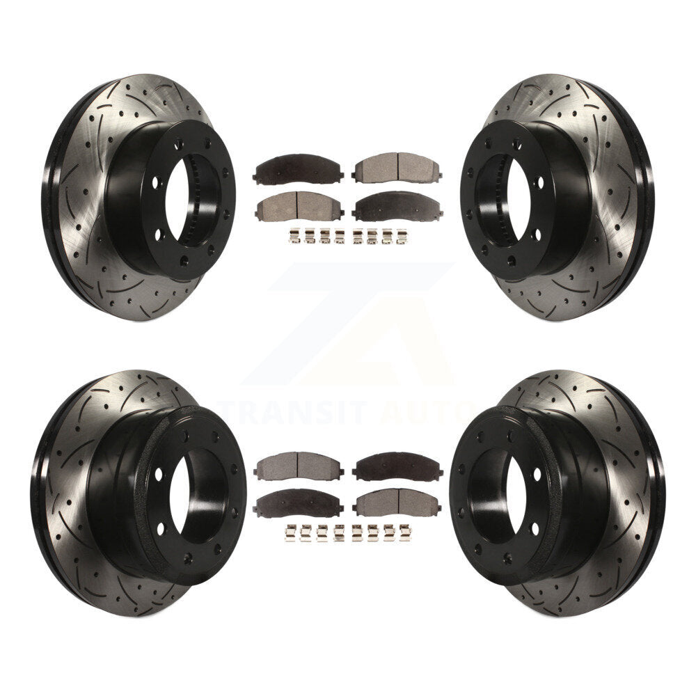 Kit de plaquettes en céramique pour rotors de frein avant et arrière, pour Ford F-250 Super Duty 4W