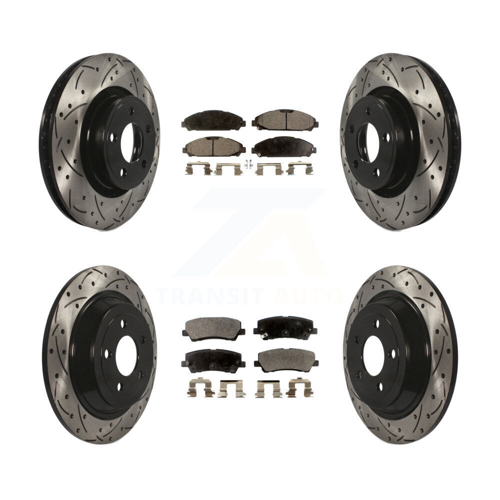 Kit de plaquettes en céramique pour rotors de frein avant et arrière, pour Ford Mustang V6 avec 3.7