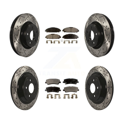 Kit de plaquettes en céramique pour rotors de frein avant et arrière, pour Ford Mustang V6 avec 3.7