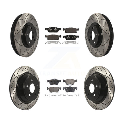 Kit de plaquettes en céramique pour Rotor de frein à disque fendu, revêtement avant et arrière, pour Ford Edge