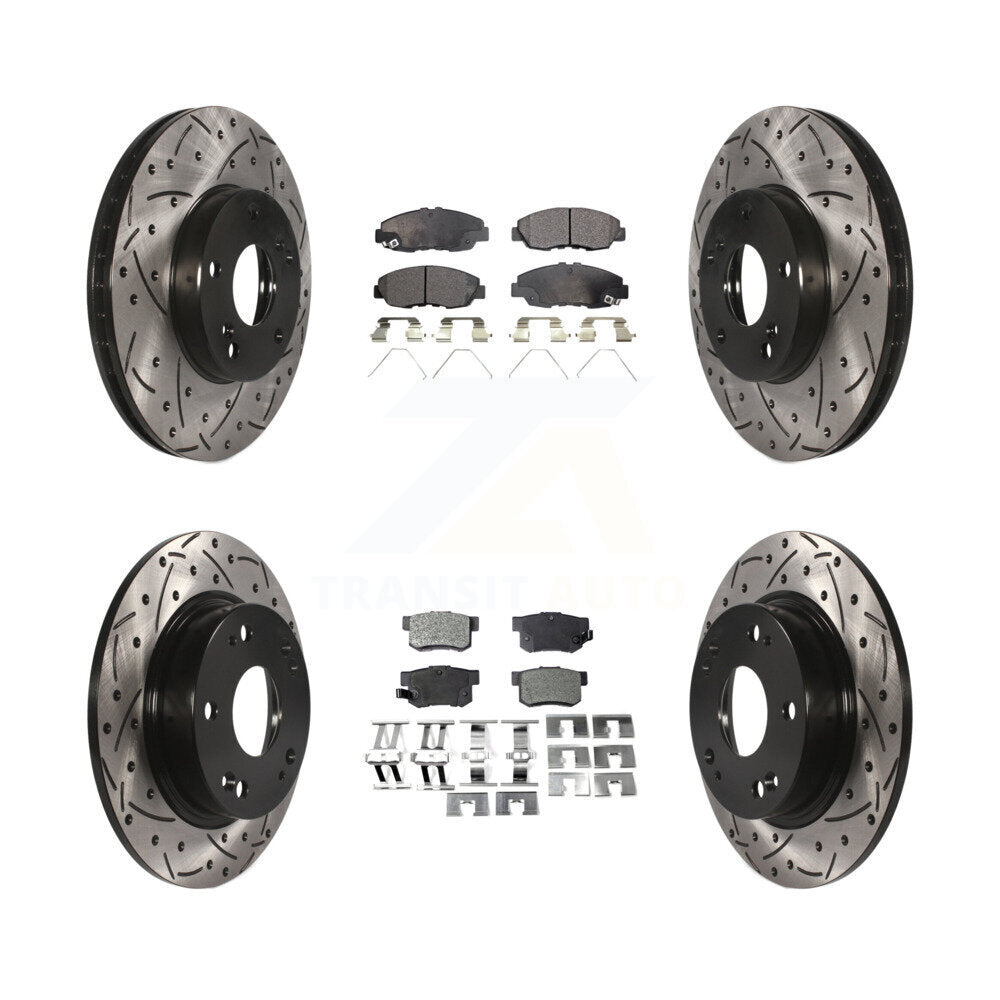 Kit de plaquettes en céramique pour Rotors de frein avant et arrière, pour Honda Civic Tourin 14-15