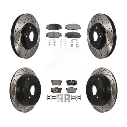 Kit de plaquettes en céramique pour Rotors de frein à disque, fente de perçage avant et arrière, pour Honda CR-2005 – 2006