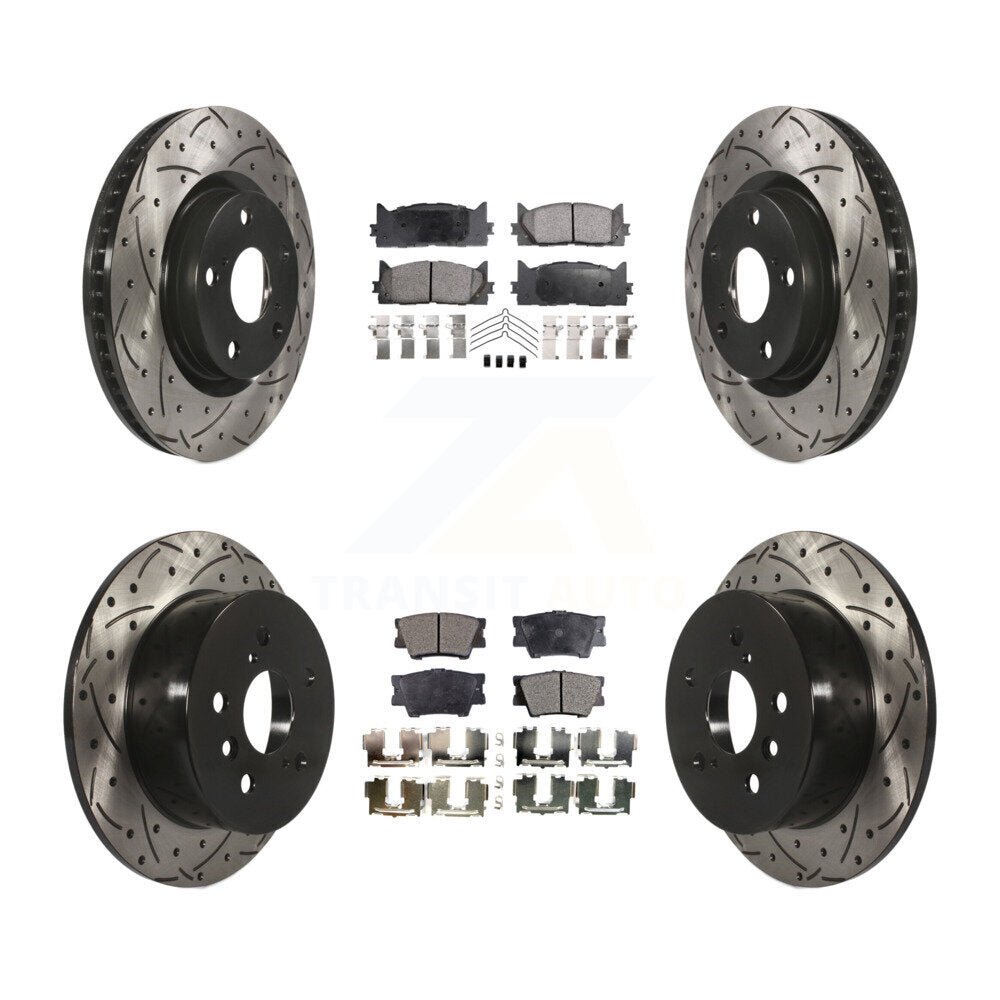 Kit de plaquettes en céramique pour Rotor de frein, fente avant et arrière, pour Toyota Camry Lexus ES35