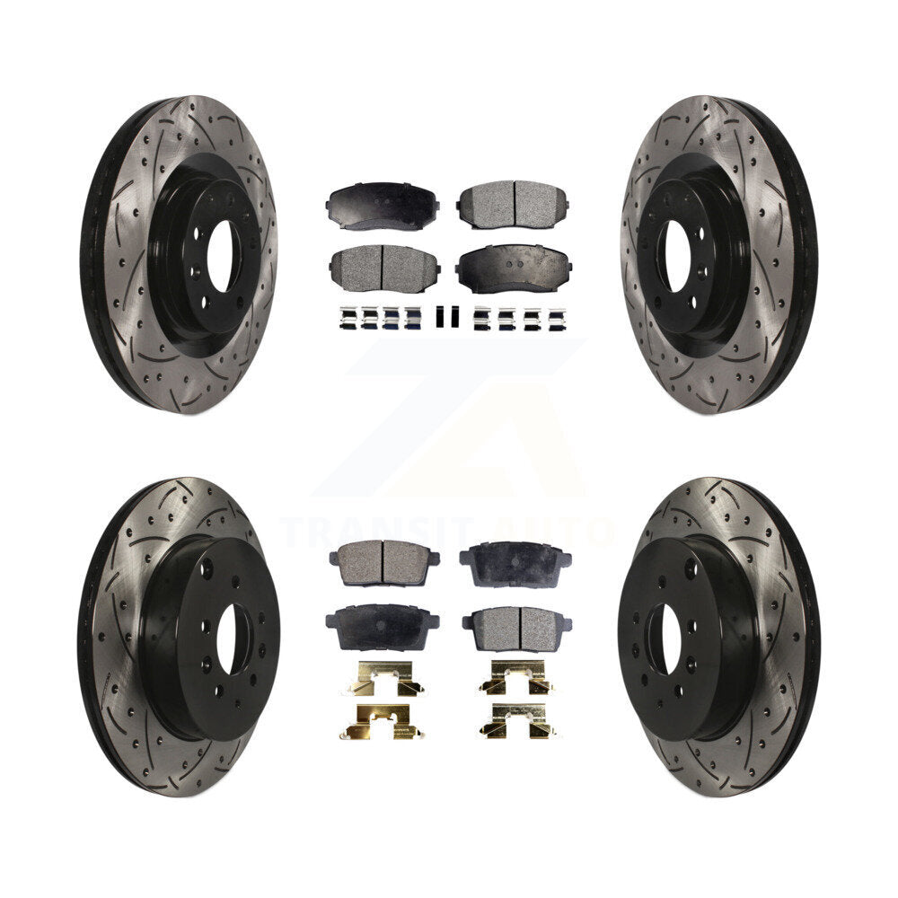 Kit de plaquettes en céramique pour Rotors de frein à disque, fente de perçage avant et arrière, pour Mazda CX-2007 – 2015