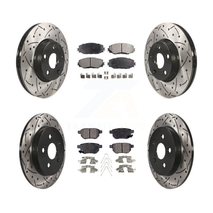 Kit de plaquettes en céramique pour Rotor de frein, fente de perçage avant et arrière, pour Toyota Corolla Matrix Vib