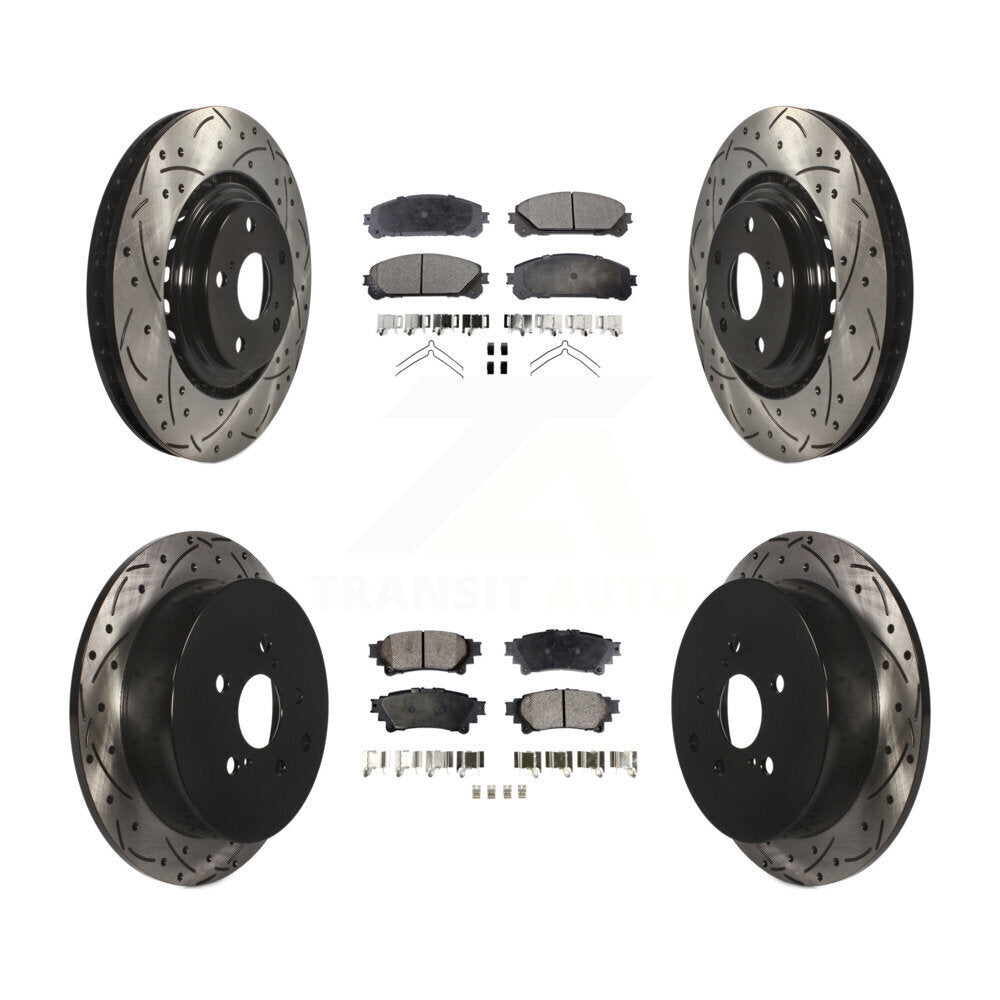 Kit de plaquettes en céramique pour Rotor de frein, fente avant et arrière, pour Toyota Sienna Highlande