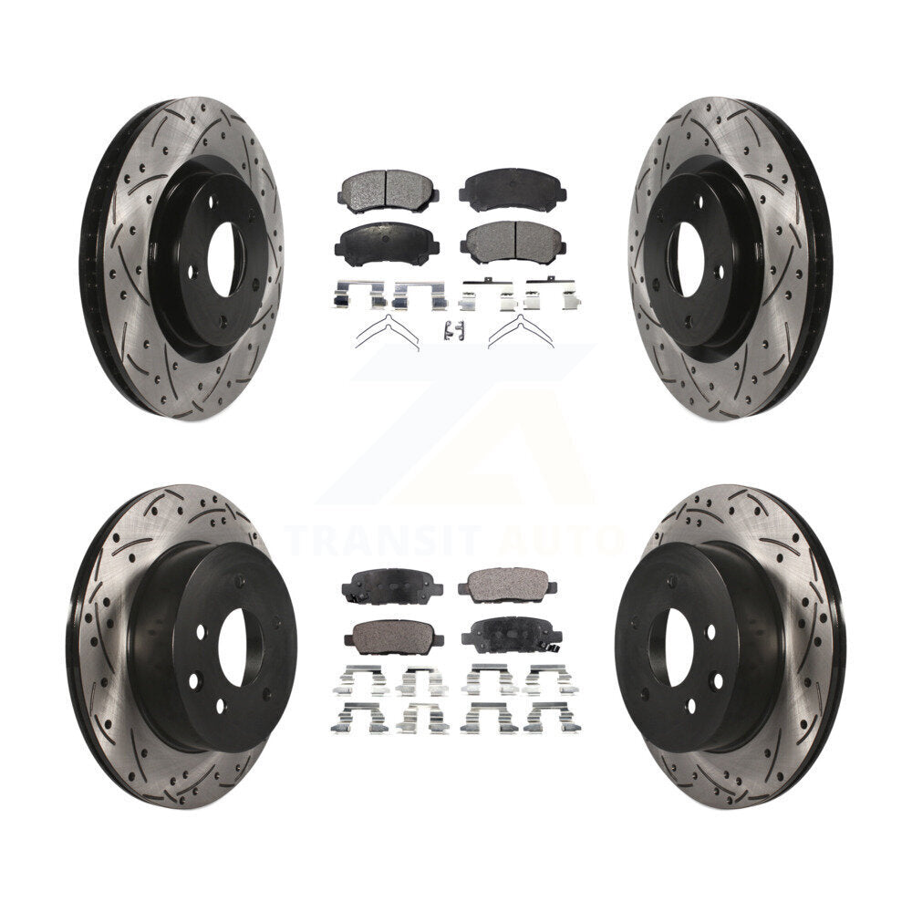 Kit de plaquettes en céramique pour Rotor de frein à disque, fente avant et arrière, pour Nissan Rogue Selec