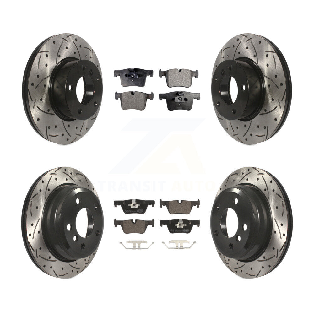 Kit de plaquettes en céramique pour Rotors de frein à disque, fente de perçage avant et arrière, pour BMW 320i xDrive 328
