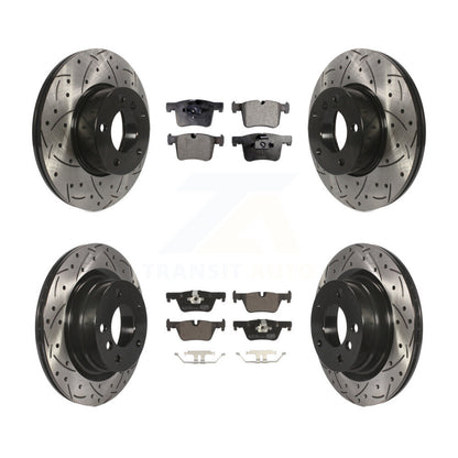 Kit de plaquettes en céramique pour rotors de frein à disque, fente de perçage avant et arrière, pour BMW 320i 328