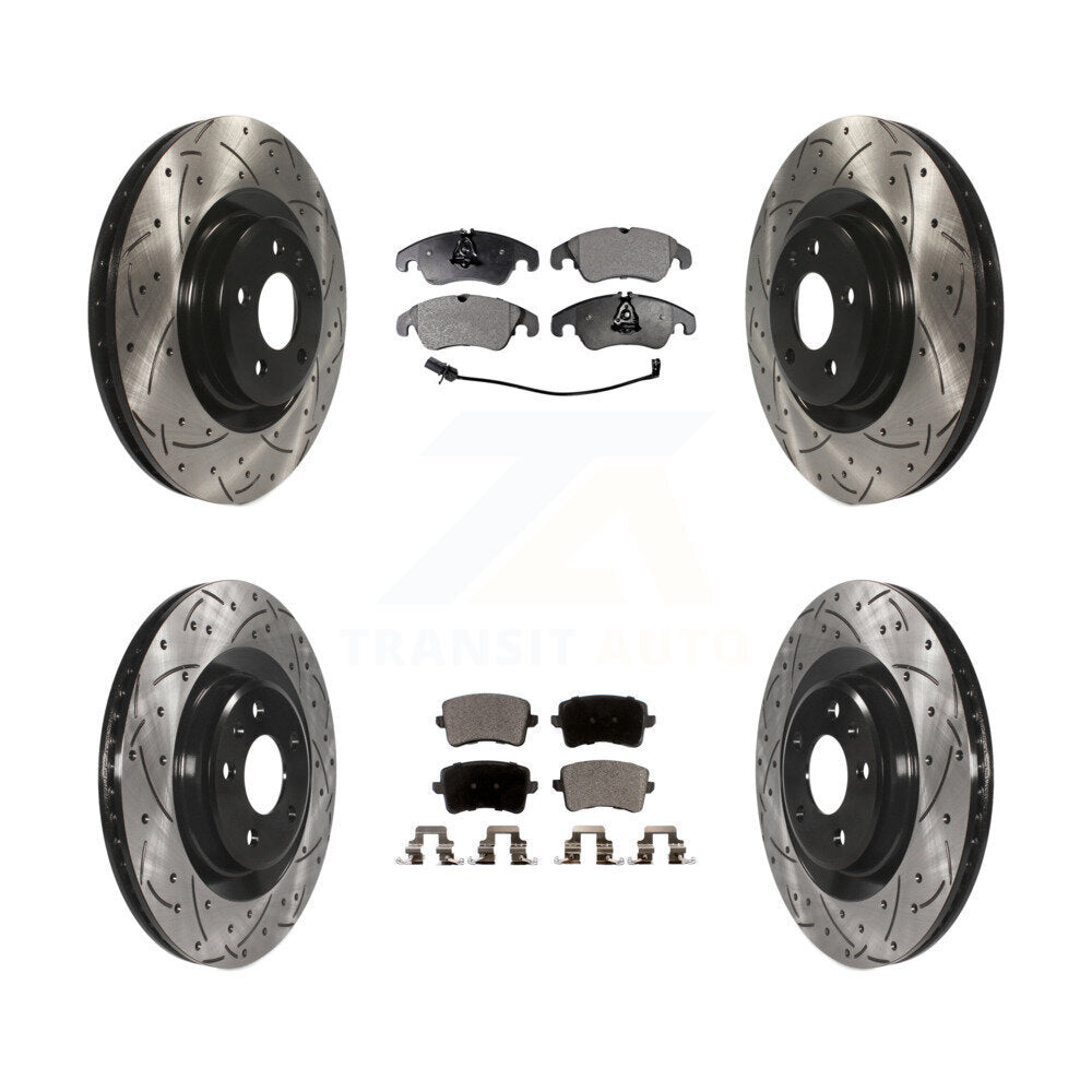 Kit de plaquettes en céramique pour Rotors de frein à disque, fente de perçage avant et arrière, pour Audi Q5 S4 S