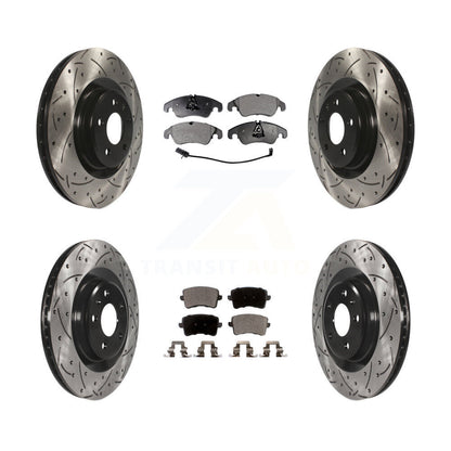 Kit de plaquettes en céramique pour Rotors de frein à disque, fente de perçage avant et arrière, pour Audi Q5 S4 S
