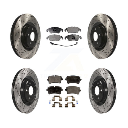 Kit de plaquettes en céramique pour Rotors de frein à disque à fente avant et arrière, pour Audi A6 Quattro A