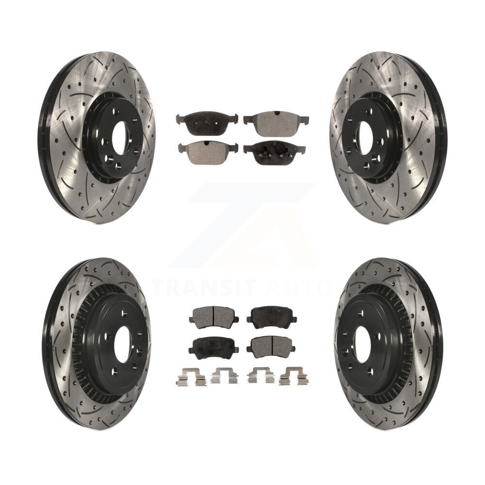 Kit de plaquettes en céramique pour rotors de frein à disque avant et arrière, pour Volvo XC6 2010 – 2015