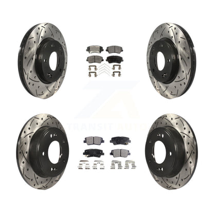 Kit de plaquettes en céramique pour Rotors de frein avant et arrière, pour Kia Forte Hyundai Elantr