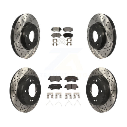 Kit de plaquettes en céramique pour Rotor de frein, fente avant et arrière, pour Hyundai Veloster Elantr