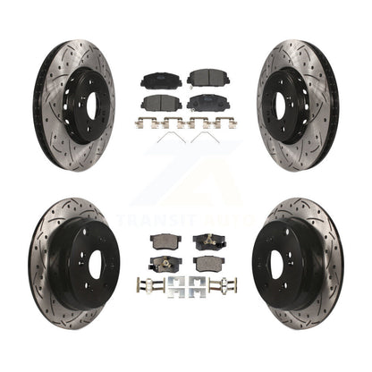 Kit de plaquettes en céramique pour Rotor de frein à disque, fente avant et arrière percée, pour Acura RD 2013 – 2018