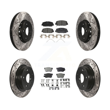 Kit de plaquettes en céramique pour Rotor de frein à disque, fente de perçage avant et arrière, pour Acura IL 2016