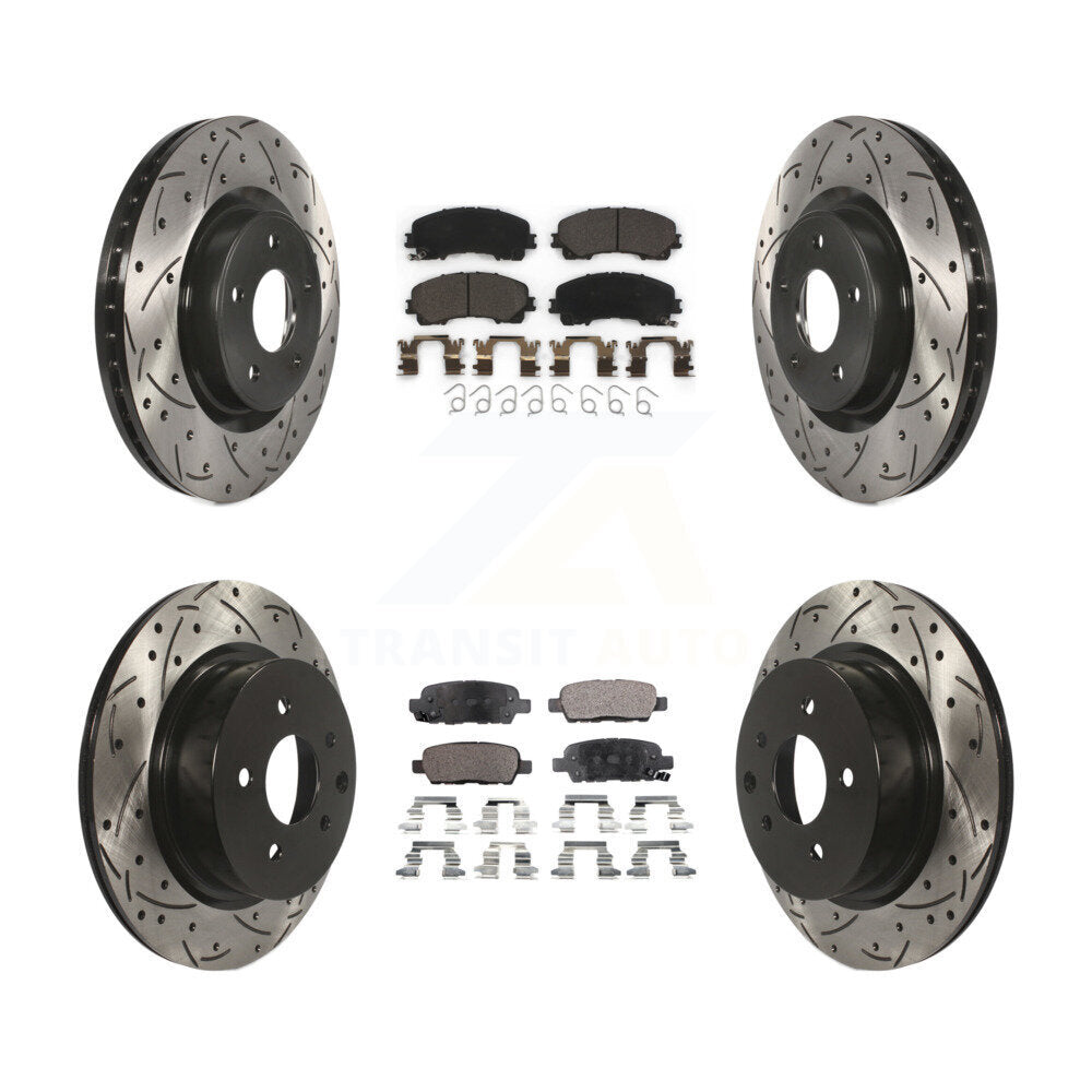 Kit de plaquettes de frein en céramique pour rotors de frein avant et arrière, pour INFINITI QX5 2016 – 2017