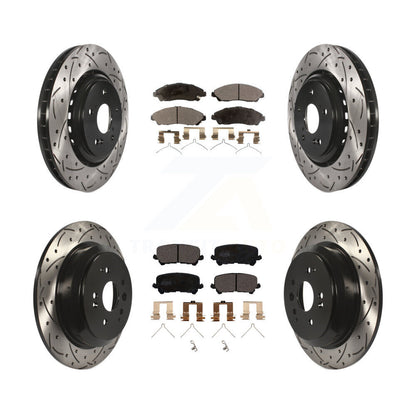 Kit de plaquettes en céramique pour Rotor de frein à disque, fente avant et arrière percée, pour Acura MD 2014 – 2016