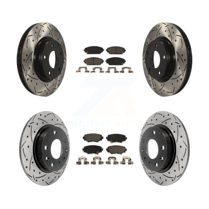 Kit de plaquettes en céramique pour Rotors de frein à disque, fente de perçage avant et arrière, pour Mazda 3 Spor