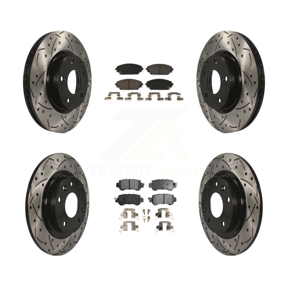Kit de plaquettes en céramique pour Rotor de frein à fente avant et arrière, pour Mazda CX-3 AW 2016 – 2018