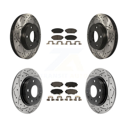 Kit de plaquettes en céramique pour Rotors de frein à disque, fente de perçage avant et arrière, pour Mazda 3 Spor