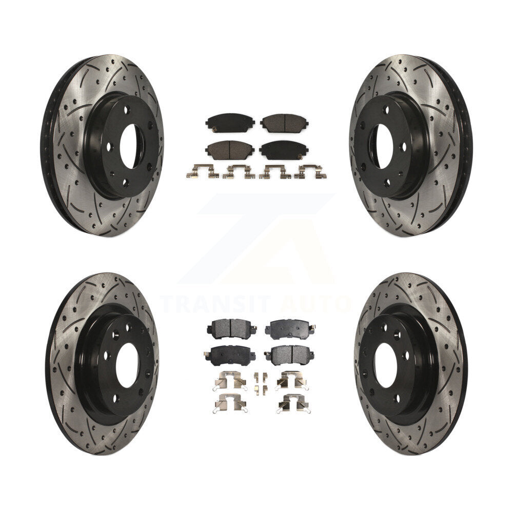 Kit de plaquettes en céramique pour Rotor de frein à fente avant et arrière, pour Mazda CX-3 FW 2016 – 2018