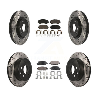 Kit de plaquettes en céramique pour Rotor de frein, fente de perçage avant et arrière, pour Nissan Rogue Sport Qashqa