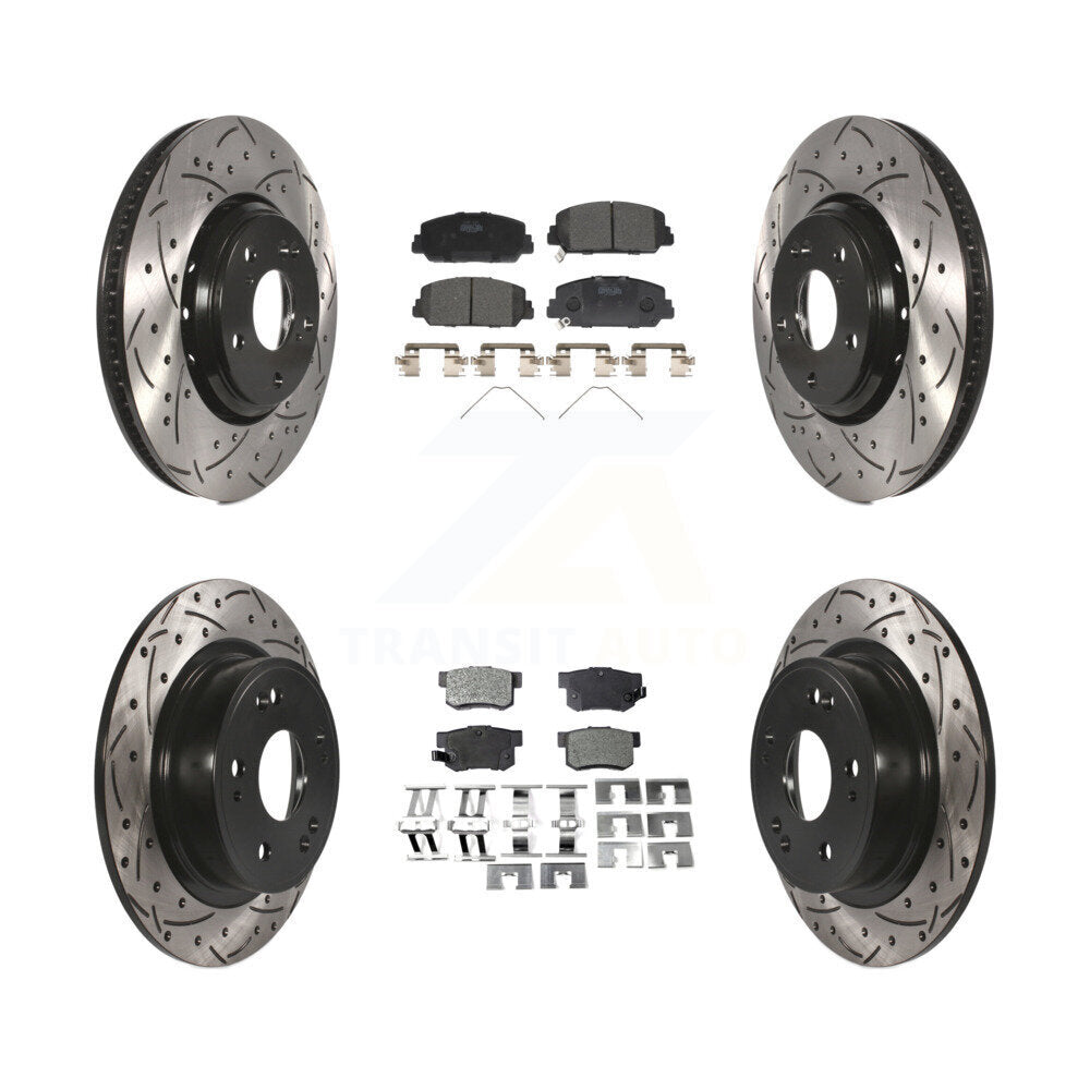 Kit de plaquettes en céramique pour Rotor de frein à disque, fente avant et arrière percée, pour Acura IL 2017 – 2022
