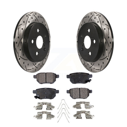 Kit de plaquettes en céramique pour Rotor de frein, fente de perçage arrière, pour Toyota Corolla Matrix Prius Vib