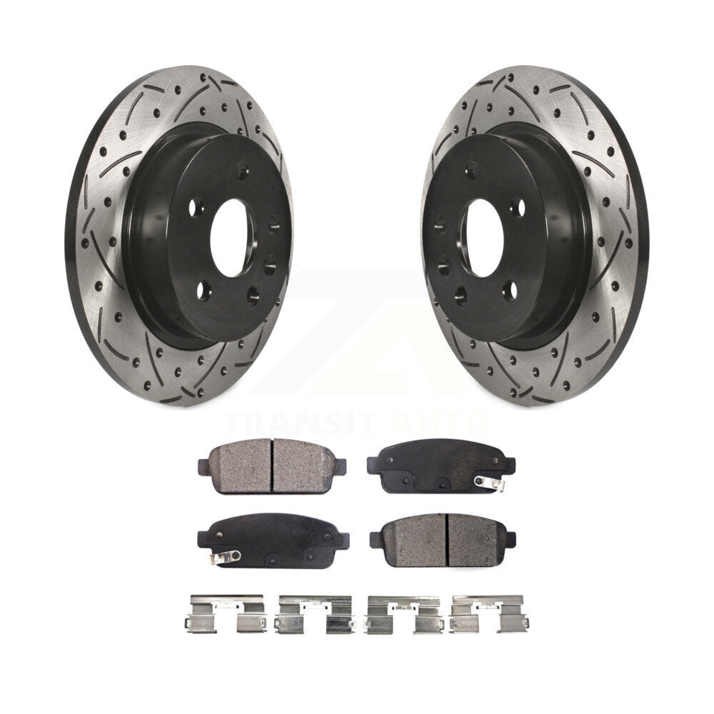 Kit de plaquettes en céramique pour Rotor de frein, fente de perçage arrière, pour Chevrolet Cruze Trax Buick Soni