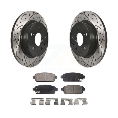 Kit de plaquettes en céramique pour Rotor de frein, fente de perçage arrière, pour Chevrolet Cruze Trax Buick Soni