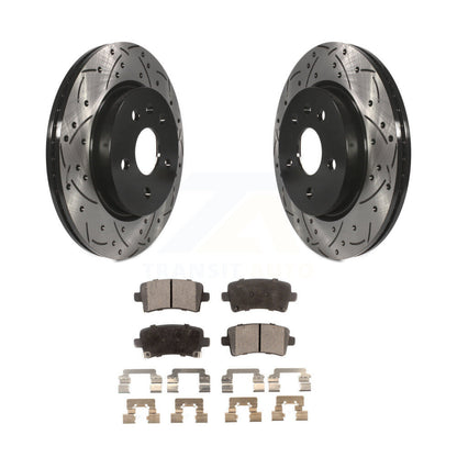 Kit de plaquettes de frein en céramique, Rotors de frein à fente arrière percés pour Chevrolet Buick Malibu Impal