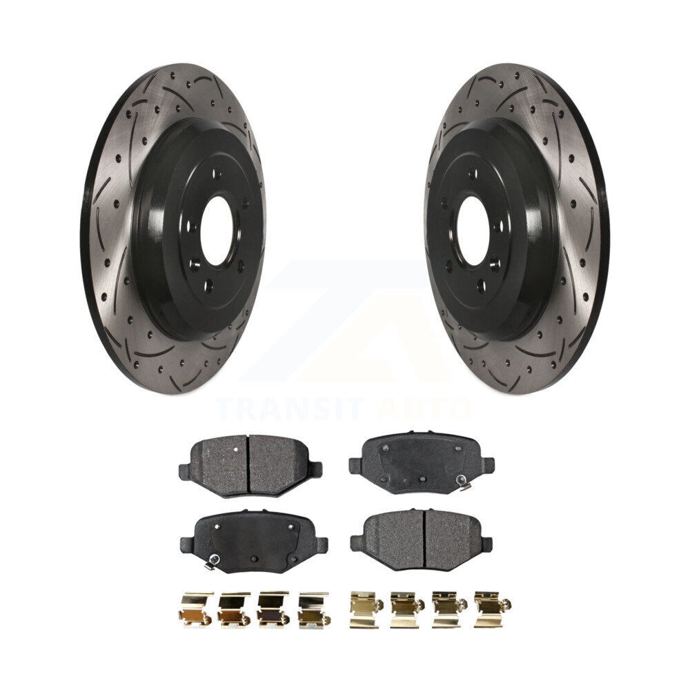 Kit de plaquettes de frein en céramique, Rotors de frein à fente arrière pour Ford Explorer Limited/Sport/XL