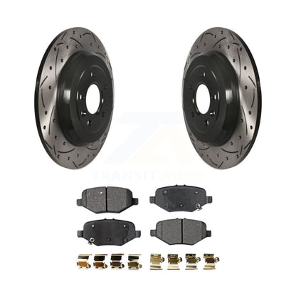 Kit de plaquettes de frein en céramique, Rotors de frein à fente arrière pour Ford Explorer Limited/Sport/XL