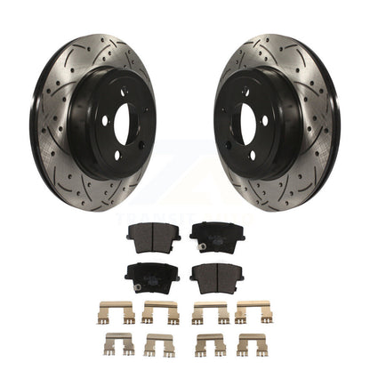 Kit de plaquettes en céramique pour Rotors de frein à disque, fente de perçage arrière, pour Dodge Charger Chrysler 30