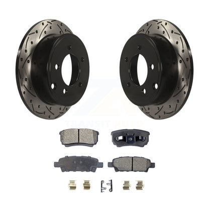 Kit de plaquettes en céramique pour Rotor de frein à fente arrière, pour Jeep Mitsubishi Lancer Patrio