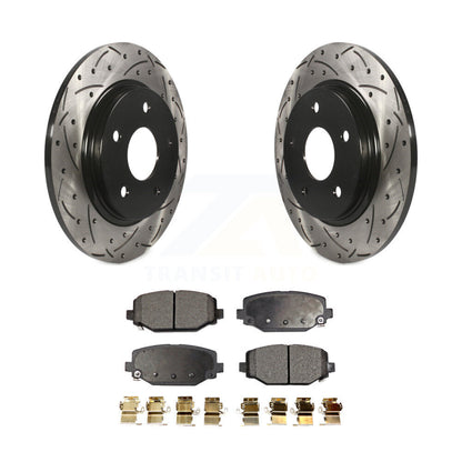 Kit de plaquettes en céramique pour Rotors de frein à disque, fente de perçage arrière, pour Dodge Grand Carava