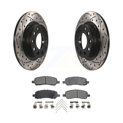 Kit de plaquettes en céramique pour Rotor de frein à disque, fente de perçage arrière, pour Dodge Dar 2013 – 2016